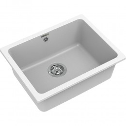 RIVELATO Мойка BERKANA 50 1-чаш 560*430, монтаж: универсальный, материал: кварц, цвет: иней