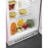 Холодильник SMEG/ Холодильник SMEG, отдельностоящий, однодверный, LED подсветка, внутренняя морозильная камера, электромеханический контроль температуры, стандартный компрессор, полезный объем 105 л, энергоэффективность D, уровень шума 35 дБ, цвет розовый