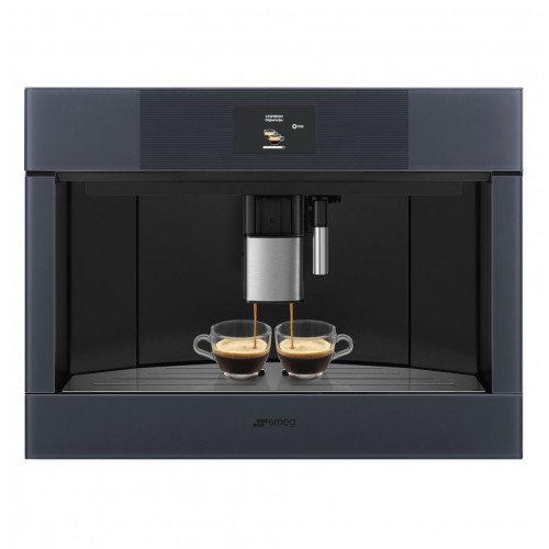 Кофемашина Smeg/ SMEG CMS4104GRU Автоматическая кофемашина, 60 см, высота 45 см, стекло Neptune Grey