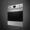 Встраиваемая электрическая духовка SMEG Classica 60 см – Многофункциональный духовой шкаф с 10 функциями, нержавеющая сталь