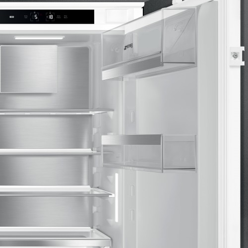 Встраиваемый холодильник Smeg 1772x546x549 мм, 248 л, No Frost, инверторный компрессор, LCD-дисплей, электронный контроль температуры