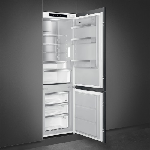 Встраиваемый холодильник Smeg 1772x546x549 мм, 248 л, No Frost, инверторный компрессор, LCD-дисплей, электронный контроль температуры