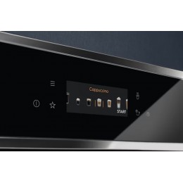 Кофемашина Electrolux EBC85X, автоматическая, сенсорное управление, нержавеющая сталь/черный