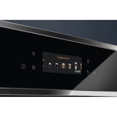 Встраиваемая кофемашина ELECTROLUX с сенсорным управлением - Автоматическая, нержавеющая сталь и черный цвет