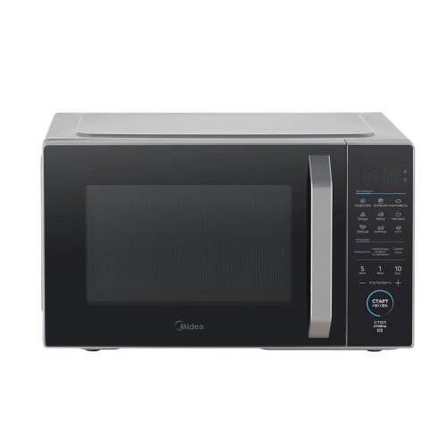Микроволновая печь MIDEA 25 л, 800 Вт, сенсорная панель, серебристый цвет