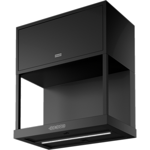 Вытяжка Franke FMA MODULAR F60 BK MATT - Настенная черная матовая вытяжка шириной 600 мм с мощностью 1050 м³/ч и сенсорным управлением