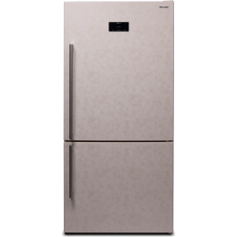 Холодильник Sharp SJ-653GHXJ52R, комбинированный, NoFrost, 1860х840х750 мм, сенсорный дисплей, электронное управление, льдогенератор, быстрое замораживание.