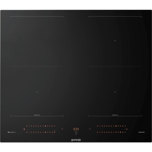 Варочная панель Gorenje 60 см, индукционная, 4 конфорки, сенсорное управление, таймер, Bridge Zone, авторспознавание, PowerBoost, SoftMelt, защита от детей