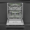 Посудомоечная машина Smeg 60 см - встраиваемая, 14 комплектов, сенсорное управление, LED дисплей, 10 программ, конденсационная сушка, автоматическое открывание дверцы, Dry Assist, инверторный мотор