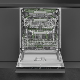 Посудомоечная машина Smeg STL7322BQL, 60 см, 14 комплектов, сенсорное управление, LED дисплей, орбитальная мойка, 11 программ, Dry Assist.