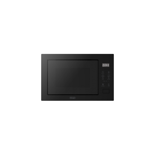 Встраиваемая микроволновая печь Delonghi/ Встраиваемая микроволновая печь Delonghi, объем 25 л, сенсорное управление, цифровой дисплей, таймер, гриль, 5 уровней мощности, 8 автопрограмм, цвет черное стекло