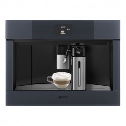 Кофемашина Smeg/ SMEG CMS4104GRU Автоматическая кофемашина, 60 см, высота 45 см, стекло Neptune Grey