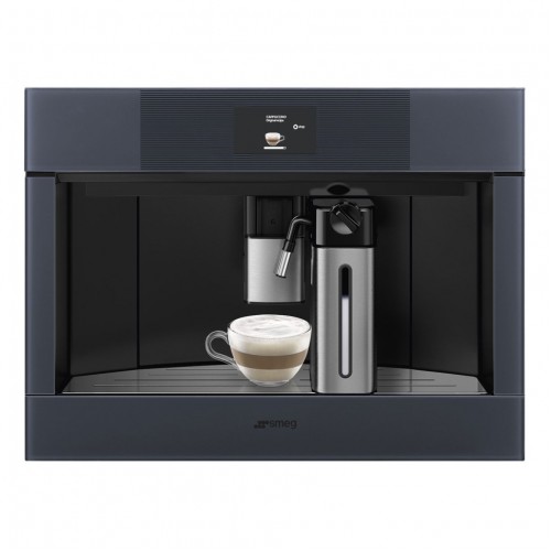 Кофемашина Smeg/ SMEG CMS4104GRU Автоматическая кофемашина, 60 см, высота 45 см, стекло Neptune Grey