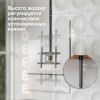 Кронштейн ONKRON для потолочного монтажа 32-80 - максимальная нагрузка 69кг, наклон -5°/+15°, поворот ±60°, высота 717-3104мм