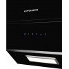 Вытяжка Kuppersberg наклонная 60 см, 600 м³/ч, отвод/рециркуляция, 3 скорости, черный + нержавеющая сталь