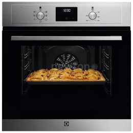 Встраиваемый духовой шкаф Electrolux EOF3H50BX, 65 л, 8 режимов, паровая очистка, нержавеющая сталь.