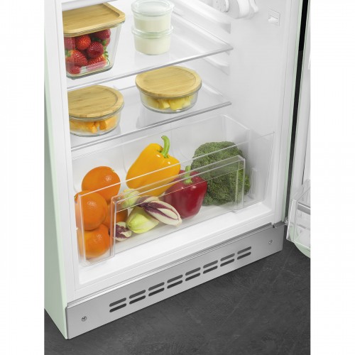 Холодильник SMEG 970х545х659 мм, однокамерный с морозильной камерой, стиль 50-х, пастельный зеленый, объем 122 л