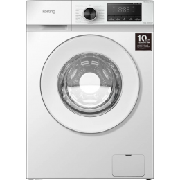 Стиральная машина Korting KWM 45DS1277, узкая 45 см, 7 кг, 1200 об/мин, пар, сенсорное управление, LED дисплей, А+++