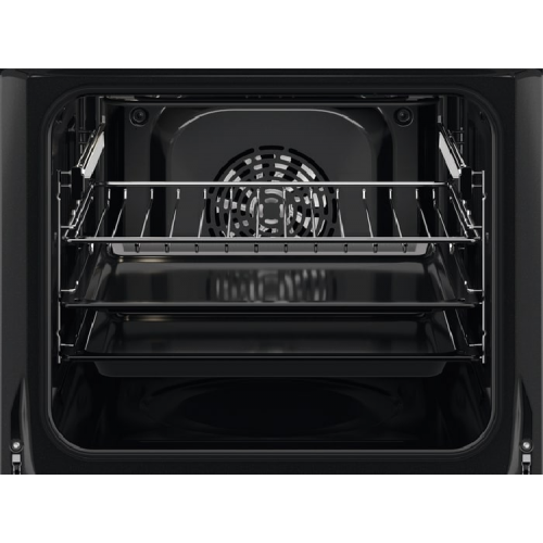 Встраиваемый духовой шкаф ELECTROLUX 60 см, 65 л, 8 режимов, нержавеющая сталь, паровая очистка, телескопические направляющие