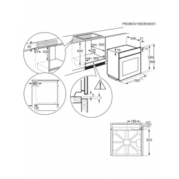 Электрический духовой шкаф Electrolux EOE8P39H, 72 л, 17 режимов, конвекция, паровая очистка, 3 стекла, проволочные и телескопические направляющие.