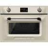 Встраиваемый духовой шкаф с СВЧ SMEG 45 см - 11 функций, паровая очистка, быстрый разогрев, поворотные переключатели