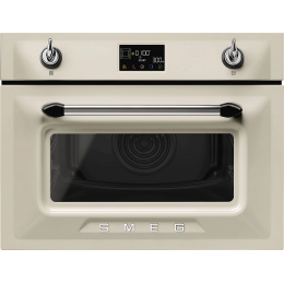 Духовой шкаф SMEG SO4902M1P, 45 см, СВЧ, 11 функций, Multitech, кремовый