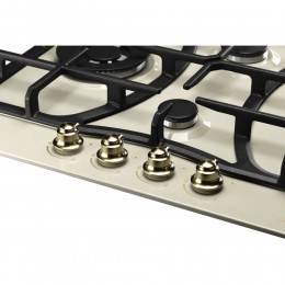 Варочная панель Kuppersberg FS 610 C Bronze, газовая, 4 конфорки SABAF, WOK, 61 см, электроподжиг, газ-контроль.