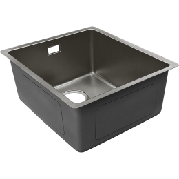 METAL 4046 titan 1 чаша 360*420*205, общий размер: 400*460*200, монтаж: универсальный, материал: нержавеющая сталь AISI 304, цвет: титан