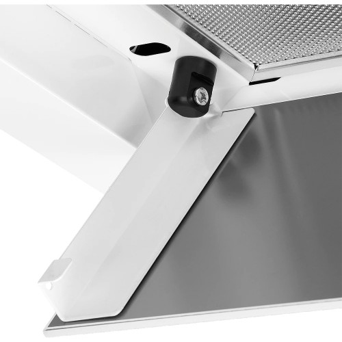 Встраиваемая вытяжка MONSHER 40 см, 750 м³/ч, 3 скорости, турбо, LED, белая/нержавеющая сталь