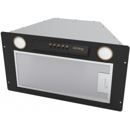 Вытяжка Korting KHI 6631 RN, 60 см, встраиваемая, 3 режима, LED, низкий шум, бронзовые элементы