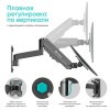 Кронштейн настенный для монитора ONKRON 13-34 с 2 коленами, наклоном -35º+35º и поворотом 180º - надежное крепление с максимальной нагрузкой 8 кг