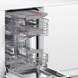 Встраиваемая посудомоечная машина Bosch, узкая, 10 комплектов, 6 программ,электронное управление, дисплей, Aquastop, теплообменник , Home Connect, InfoLight