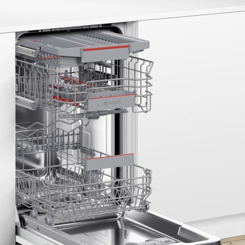 Встраиваемая посудомоечная машина Bosch, узкая, 10 комплектов, 6 программ,электронное управление, дисплей, Aquastop, теплообменник , Home Connect, InfoLight