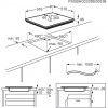 H1: Встраиваемая индукционная панель ELECTROLUX 59x52x4,4 см - черная, сенсорное управление, рама из нержавеющей стали