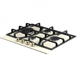 Варочная панель Kuppersberg FS 610 C Bronze, газовая, 4 конфорки SABAF, WOK, 61 см, электроподжиг, газ-контроль.