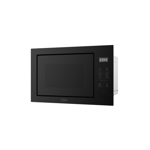 Встраиваемая микроволновая печь Delonghi/ Встраиваемая микроволновая печь Delonghi, объем 25 л, сенсорное управление, цифровой дисплей, таймер, гриль, 5 уровней мощности, 8 автопрограмм, цвет черное стекло