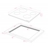 Варочная панель Kuppersberg Hi-Light 60 см - 4 конфорки, 9 уровней мощности, таймер, сенсорное управление, черный цвет