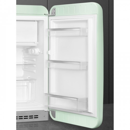 Холодильник SMEG 970х545х659 мм, однокамерный с морозильной камерой, стиль 50-х, пастельный зеленый, объем 122 л