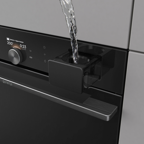 Духовой шкаф Gorenje 77 л с TFT-дисплеем, SteamAssist PRO и Wi-Fi - Энергоэффективность А+, Черный