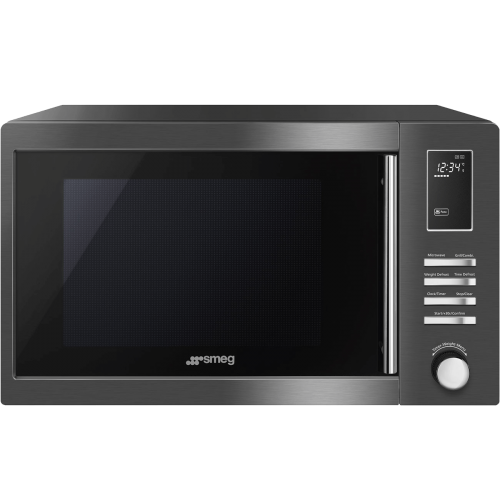 Микроволновая печь SMEG, 25 л, 900 Вт, черная - Отдельностоящая модель для вашей кухни