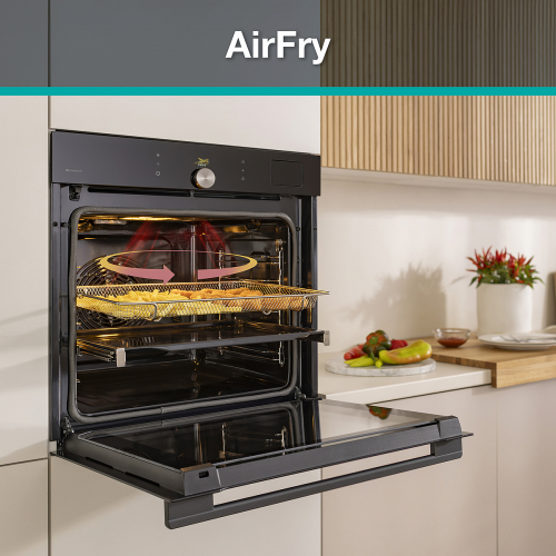 Духовой шкаф Gorenje 77 л с TFT-дисплеем, SteamAssist PRO и Wi-Fi - Энергоэффективность А+, Черный