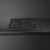 Газовая варочная панель Smeg Classica 72.5 см - 5 конфорок, автоматический поджиг, эмалированный корпус, черный матовый цвет