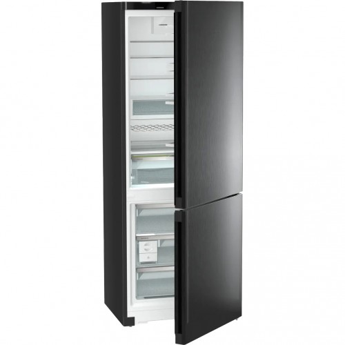 Холодильник LIEBHERR с NoFrost, EasyFresh, 474 л, A++, Black Steel, 201.5 см, 3 контейнера