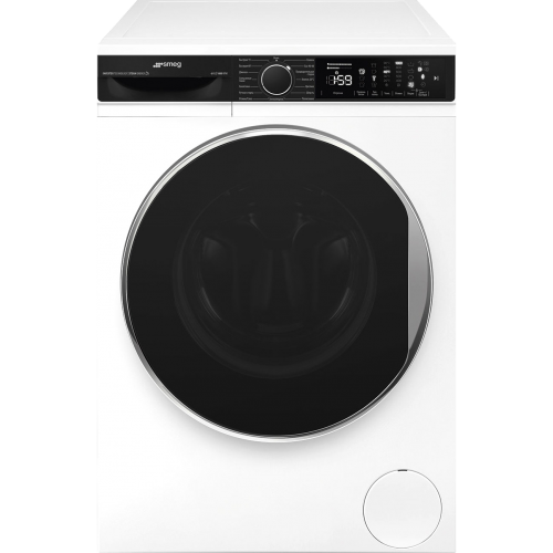 Стиральная машина SMEG узкая, отдельностоящая, 6 кг, 1000 об/мин, 15 программ, инверторный мотор, белая, А+++