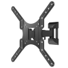 Кронштейн ONKRON для ТВ 26-65 (макс. 400x400) - наклон +12°/-2°, поворот 80°, черный, до 35 кг, вынос 40-210 мм