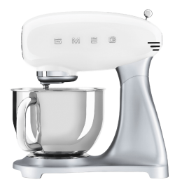 Планетарный миксер SMEG SMF04WHEU, 800 Вт, 4.8 л, 10 скоростей, белый