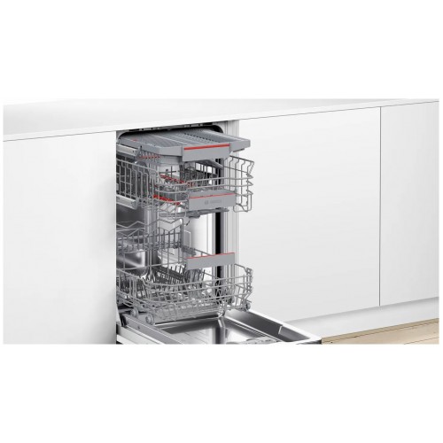 Встраиваемая посудомоечная машина Bosch 45 см, 10 комплектов, электронное управление, дисплей, А+, 46 дБ, белая