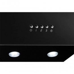 Вытяжка MONSHER ASTRA 60 Noir, 60 см, 1100 м³/ч, отвод/рециркуляция, 3 скорости, механическое управление, LED 2x1 Вт, жироулавливающие фильтры, угольный фильтр KM 101 (опция)