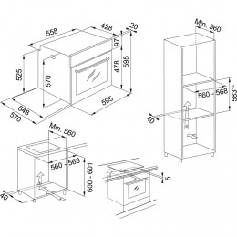 Духовой шкаф Franke FSL 86 H XS 116.0609.446, 60 см, 71л, SMART LINEAR, дисплей, легкая очистка, нержавеющая сталь