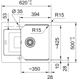 Мойка Franke 114.0595.318/ Best, Мойка UBG 611-62 оникс стоп., ПРО-ВО СЛОВАКИЯ